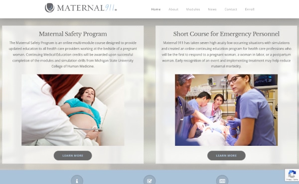 Maternal 911 Website