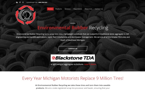 ERR Website for tire recycling